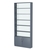 Стеллаж из ДСП с 5-ю полками 200x900 мм серии LEVEL-5 №10-1 (З/C - СТЕКЛО) Темно-Серый