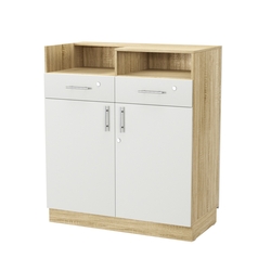 Кассовый прилавок "Диаманд" №10-1000, Дуб Сонома + Белый