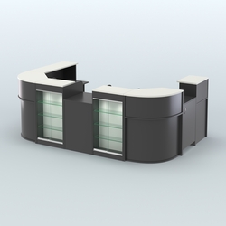 Пристенный павильон Чай и Кофе с собой №1, Черный и Белый
