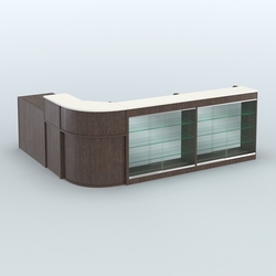 Угловой павильон Чай и Кофе с собой №2, Дуб Венге + Белый