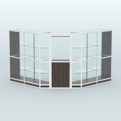 Павильон из профиля угловой №7г (9 кв.м), Дуб Венге