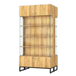 Витрина Монти №5 двусторонняя, Дуб Золотистый