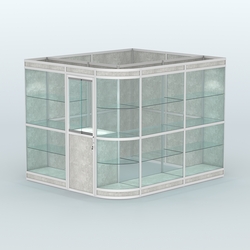 Павильон из профиля угловой №5в (5,5 кв.м), Метрополитан Грей