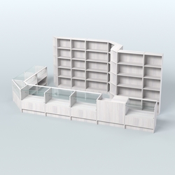 Торговый Островок "Эконом" №13 (15, 2 кв.м), Ясень Анкор светлый