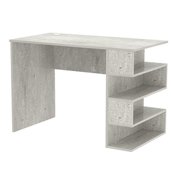 Стол письменный со стеллажом СПС-03-П (правосторонний), Метрополитан Грей