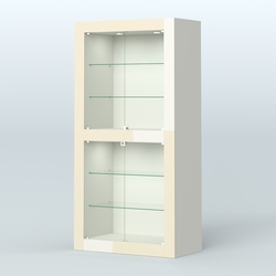 Витрина "Фаберлинк" №1, Белый + Крем Вайс