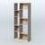 Стеллаж из ДСП серии ЛОФТ №9-1 (зеркальное отражение - Z) Ясень Анкор темный и Дуб Сонома