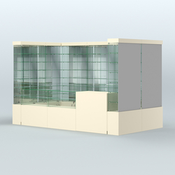 Павильон ИСТРА (глубина витрин-300мм) №3б (5, 94 кв.м), Крем Вайс