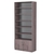Стеллаж из ДСП с 5-ю полками 350x900 мм серии LEVEL-5 №13 (З/C - ДВП) Ясень Анкор темный