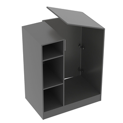 Прилавок-проход из ДСП Модерн, Темно-Серый