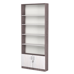 Стеллаж из ДСП с 4-мя полками 200x900 мм серии LEVEL-4 №10 (З/C - ДВП), Ясень Анкор темный + Ясень Анкор светлый