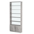 Стеллаж из ДСП с 5-ю полками 200x900 мм серии LEVEL-5 №10-1 (З/C - СТЕКЛО) Бетон Чикаго светло-серый F186 ST9