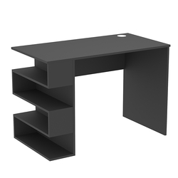 Стол письменный со стеллажом СПС-03-Л (левосторонний), Черный