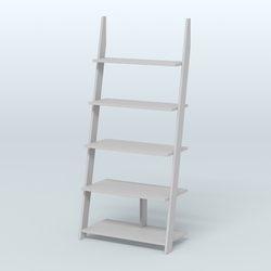 Торговая пристенная стойка ЛОФТ с пятью полками №1-950, Серый