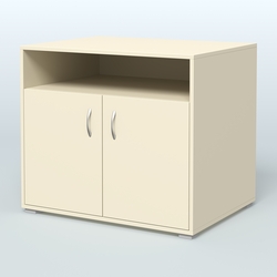 Тумба под оргтехнику Стандарт, Крем Вайс