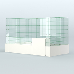 Павильон ИСТРА (глубина витрин-300мм) №3в (5, 94 кв.м), Белый