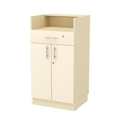 Кассовый прилавок "Диаманд" №10-600, ЛДСП крем вайс + МДФ ваниль