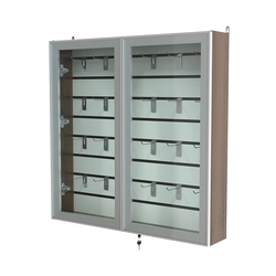 Витрина настенная №4-1Б закрытая с экономпанелью серии Collecto, Орех