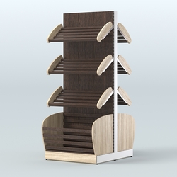 Островной высокий стеллаж для хлеба и выпечки Феникс №1, Дуб Сонома + Дуб Венге