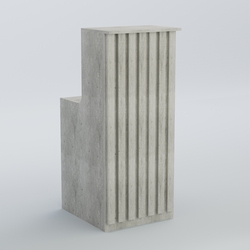 Ресепшен узкий серии ПРИЛИВ №2, Метрополитан Грей