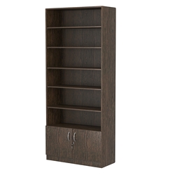 Стеллаж из ДСП с 5-ю полками 400x900 мм серии LEVEL-5 №14 (З/C - ДВП), Дуб Венге