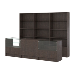 Комплект стеллажей ЭК-03 и прилавков ЭК-3, Дуб Венге