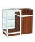 Прилавок под кассу из профиля №4  (закрытый) Орех