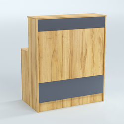 Ресепшен серии ПРАЙМ №1Б, Дуб Золотистый и Темно-Серый