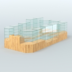 Павильон ИСТРА в центр зала №8а (закрытый) (12, 77 кв.м), Дуб Золотистый