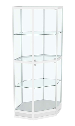 Витрина из профиля шестигранная угловая №4, Серый