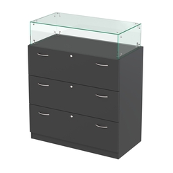 Прилавок с выдвижными ящиками Селена-14, Черный