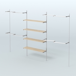 Neo Fix №5(М) с полками из ДСП и М-образными поручнями (3600 мм), Дуб Сонома