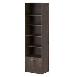 Стеллаж из ДСП с 4-мя полками 400x600 мм серии LEVEL-4 №7 (З/C - ДВП), Дуб Венге