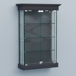 Витрина для музеев "Коллекция" настенная №1-3А-РЕГ, Антрацит