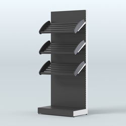 Стеллаж для хлеба и выпечки с тремя наклонными полками Феникс №1, Черный