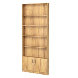 Стеллаж из ДСП с 4-мя полками 100x900 мм серии LEVEL-4 №8 (З/C - ДВП), Дуб Золотистый