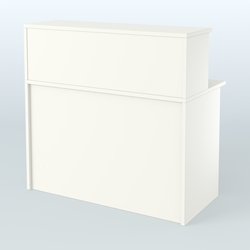 Ресепшен-Лайт прямоугольный с надставкой №11, Белый