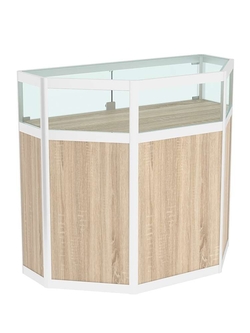 Прилавок из профиля трапеция №2  (закрытый), Дуб сонома