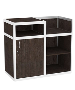 Прилавок под кассу из профиля №1  (закрытый), Дуб Венге