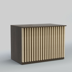 Ресепшен - стол широкий серии ВЕРТИКАЛЬ №8, Дуб Венге и Дуб Сонома