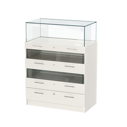 Прилавок ювелирный "Диаманд" №3-1000 пристенный, Белый