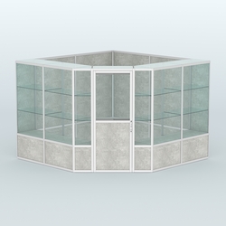 Павильон из профиля угловой №8б (9 кв.м), Метрополитан Грей