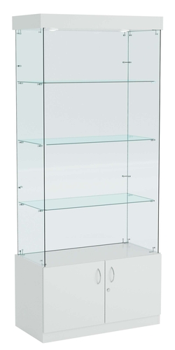 Витрина ИСТРА №101 прямоугольная (З/C - стекло), без дверей, Серый