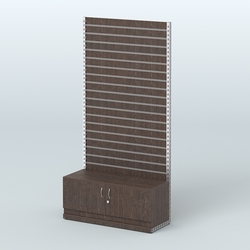 Система ЭЛЕГАНТ пристенная с экономпанелью и тумбой Т21 (1200 мм), Дуб Венге