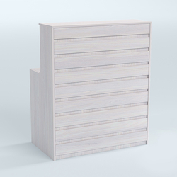 Ресепшен серии ПРАЙМ №1А, Ясень Анкор светлый