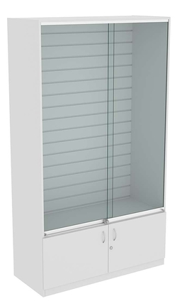 Витрина закрытая СЭСП с экономпанелью №1-1-500, Серый