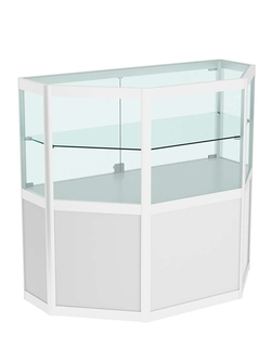 Прилавок из профиля трапеция №3 (закрытый), Серый