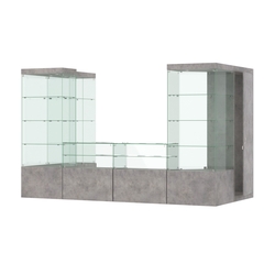 Павильон ИСТРА пристенный №3б (5, 87 кв.м), Бетон Чикаго светло-серый F186 ST9