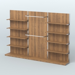 Система ЭЛЕГАНТ №5 пристенная с ДСП (3600 мм), Орех