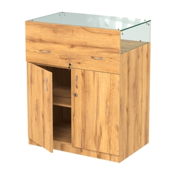 Истра прилавок ювелирный №2 (560мм), Дуб Золотистый